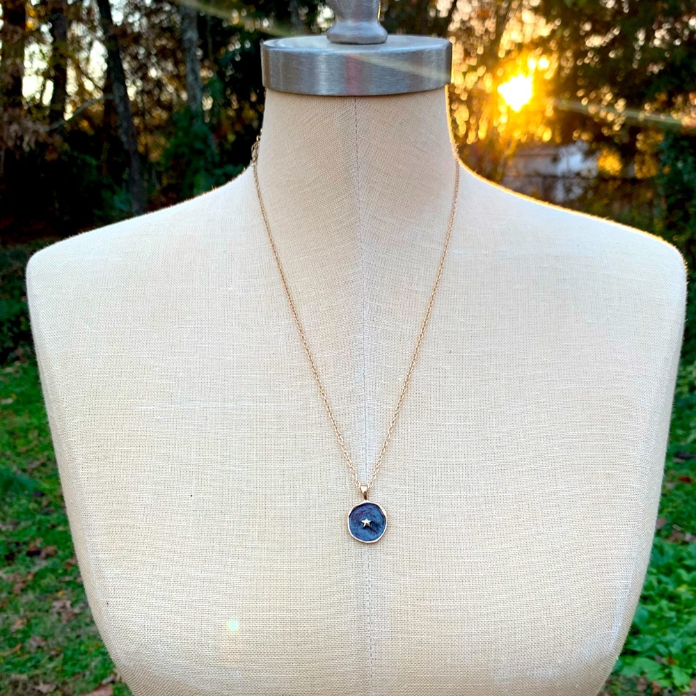 NWOT✨Reversible✨ Star Swirl & Bubble Pendant Necklace - Picture 2 of 5